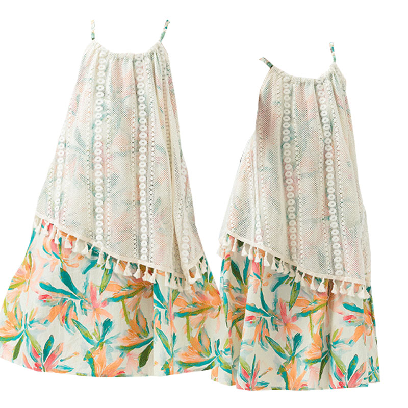 Summer Clothing Drawing For Kids - Quasten-Mädchenkleider für den Freizeitbereich, Sommer Neu