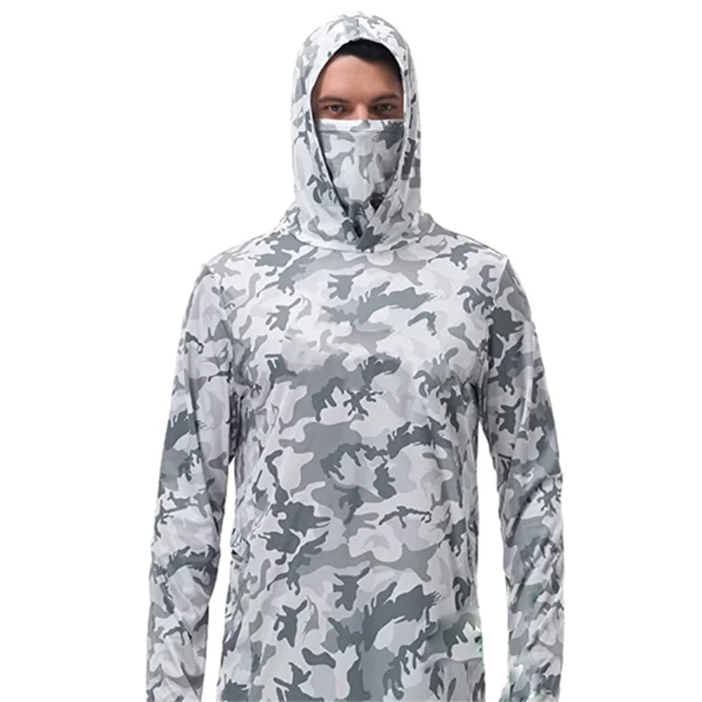 Summer Clothing Types - Sommer-Angelhoodies für Männer Jersey Tarnmuster Langarm-Angelhemd