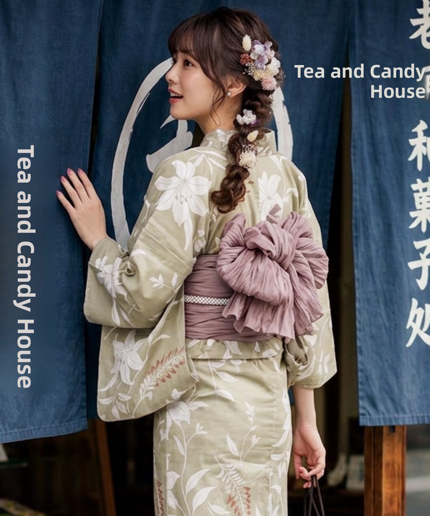Summer Clothing Material - Traditioneller Yukata Kimono aus Baumwolle und