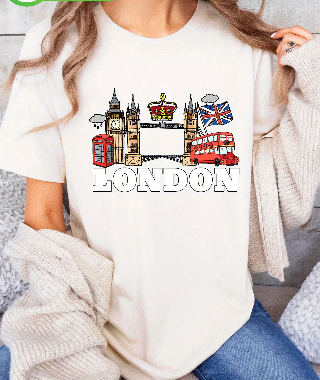 Damen-T-Shirt mit London-Alpha – Summer Clothing London Bewertung und Preis