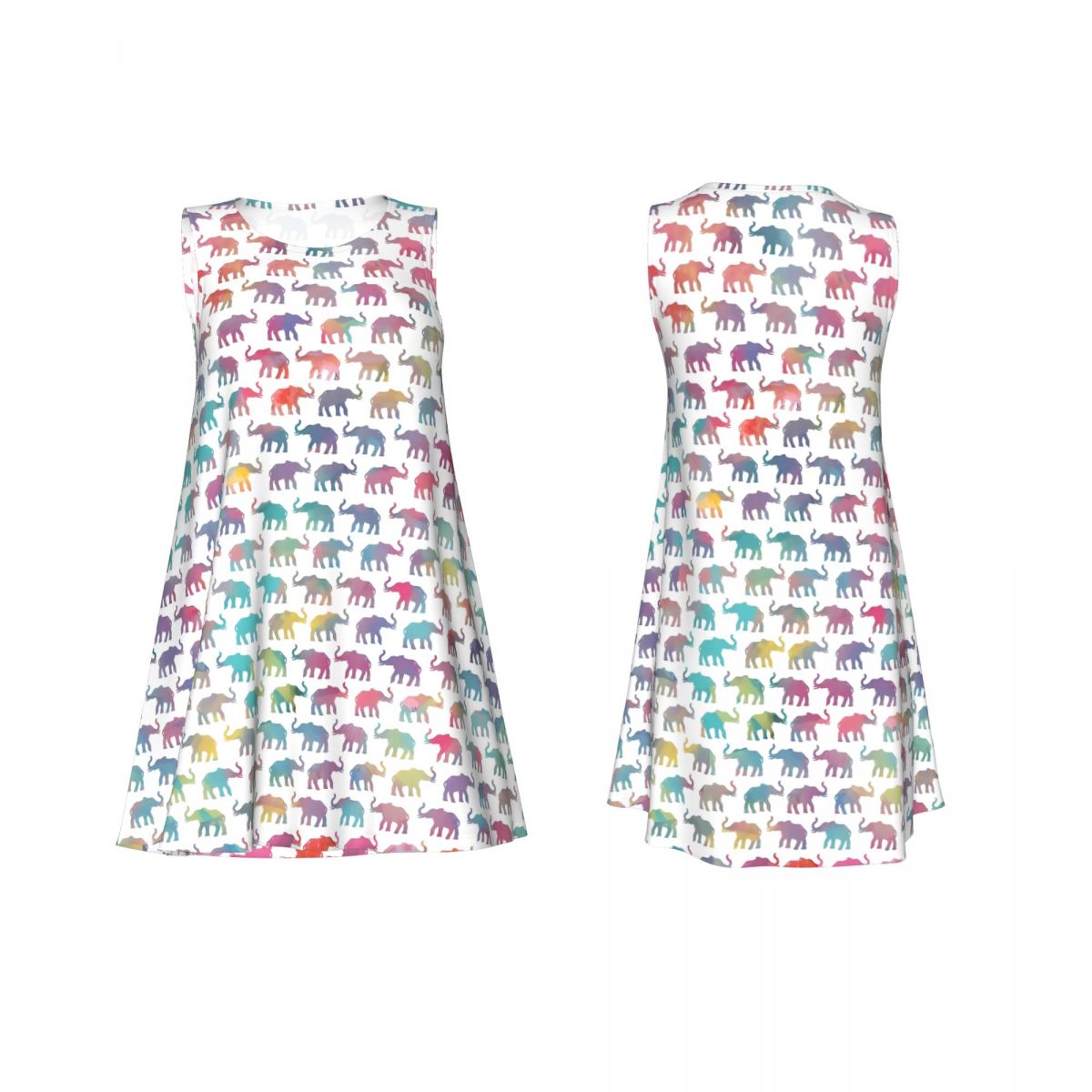 Buntes Elefanten-Tankkleid Ele – Summer Clothing Online Bewertung und Preis