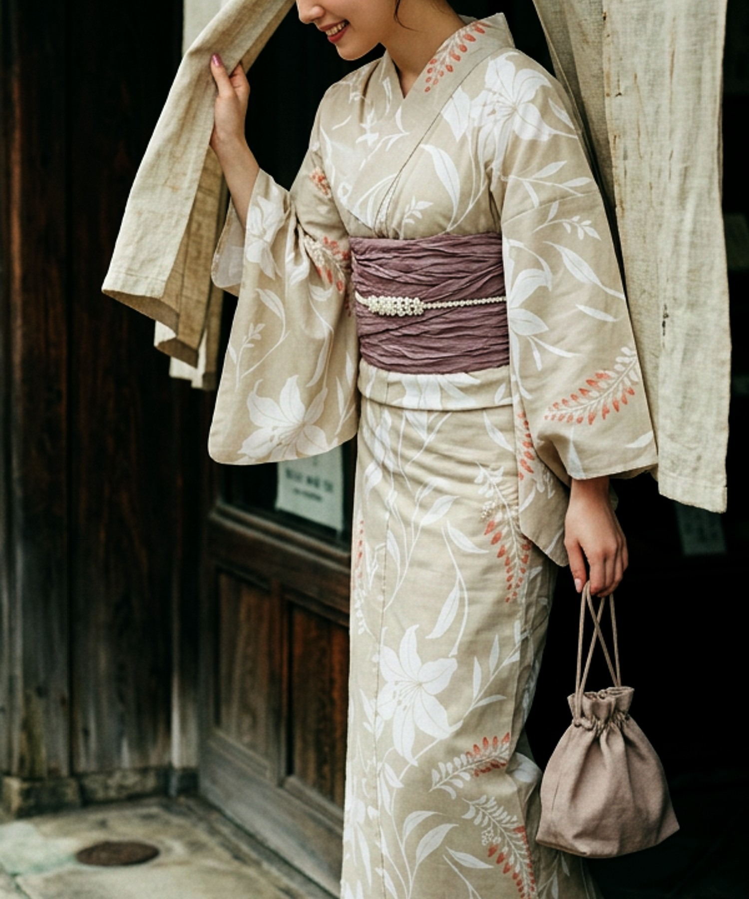 Traditioneller Yukata Kimono a – Summer Clothing Material Bewertung und Preis