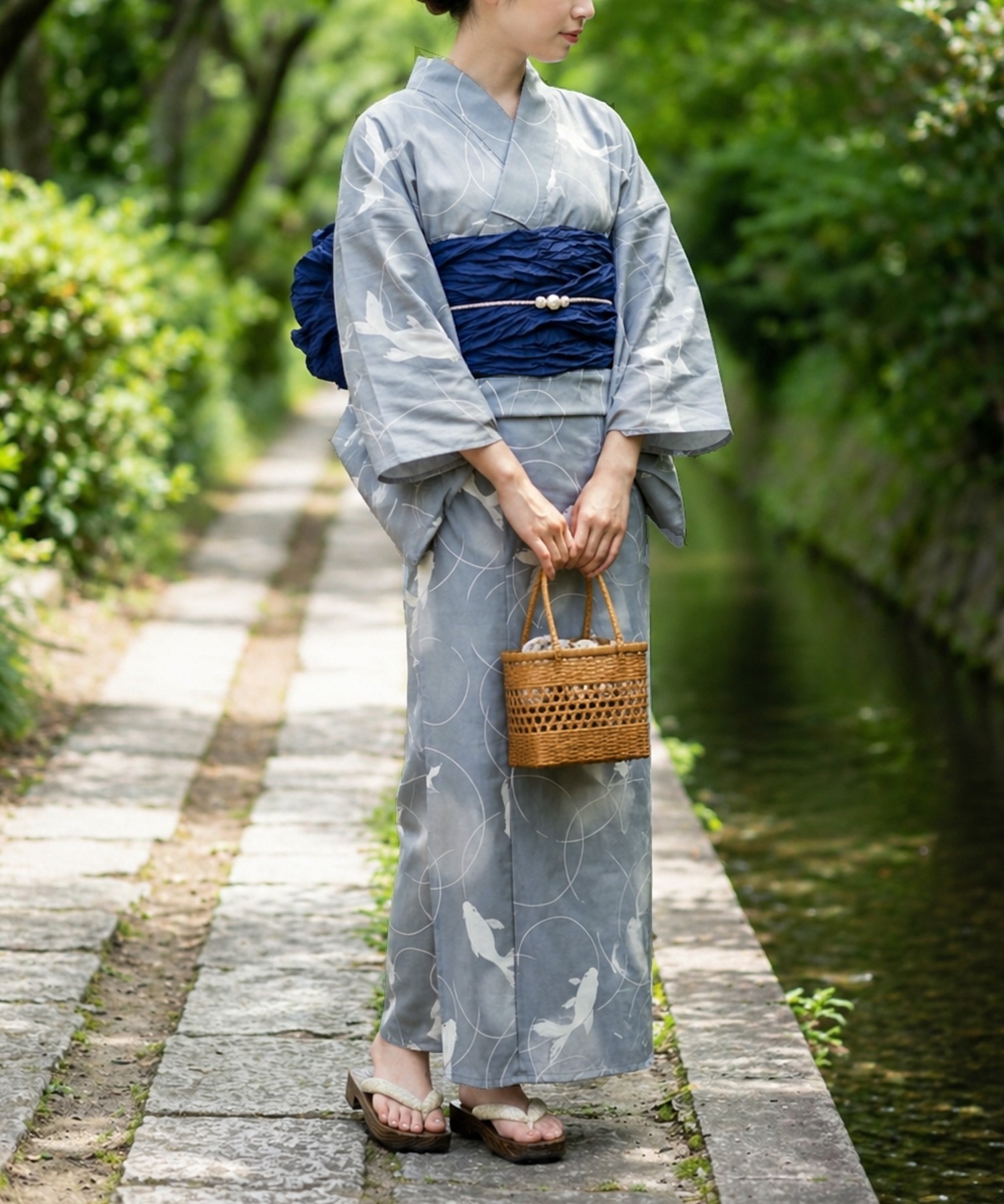 Traditioneller Yukata Kimono a – Summer Clothing Material Bewertung und Preis