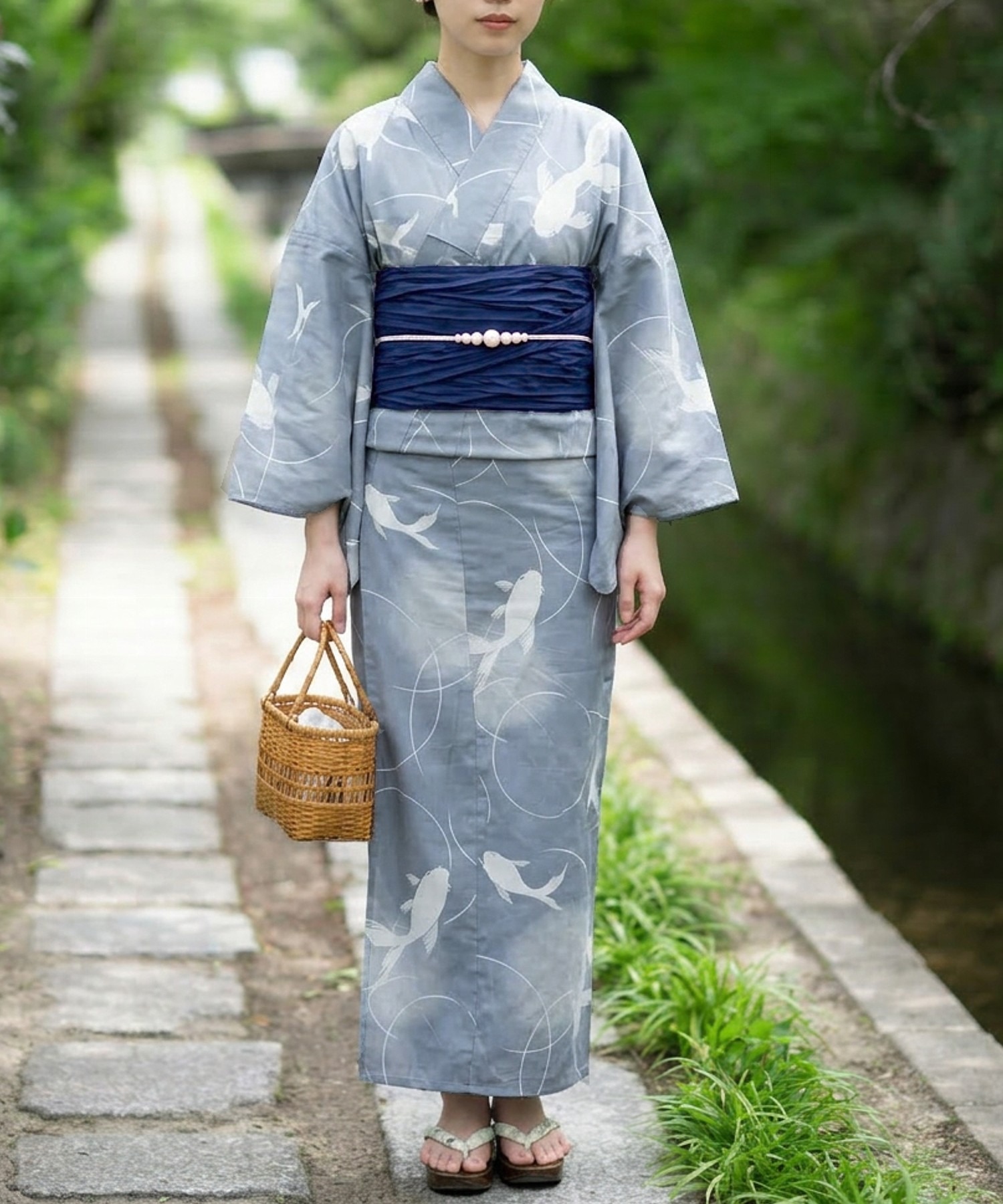 Traditioneller Yukata Kimono a – Summer Clothing Material Bewertung und Preis