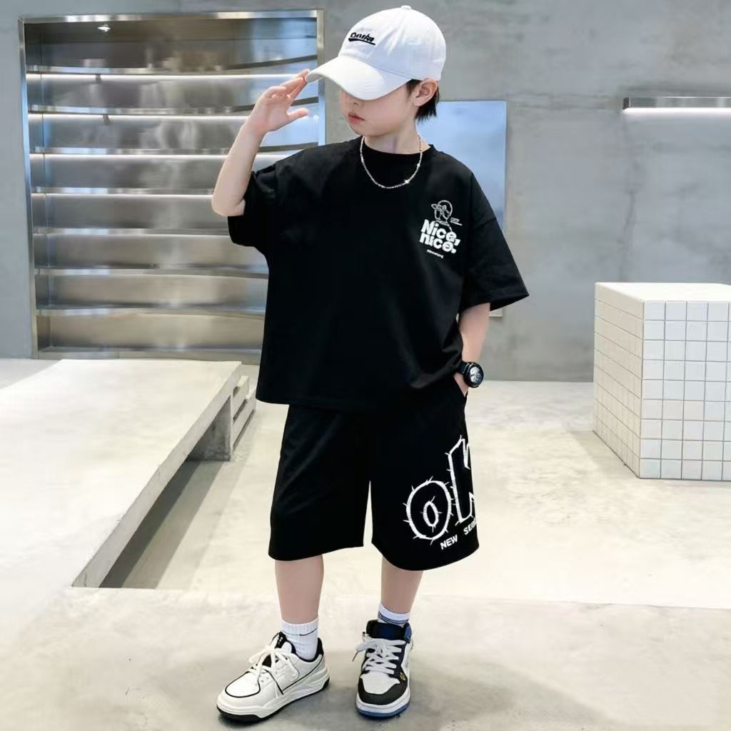 Baumwoll-Sommer-Hip-Hop-Kleidu – Summer Clothing Drawing For Kids Bewertung und Preis