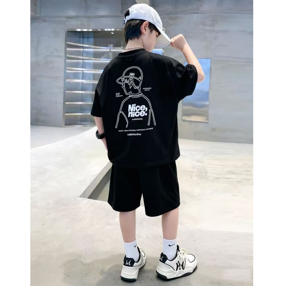 Baumwoll-Sommer-Hip-Hop-Kleidu – Summer Clothing Drawing For Kids Bewertung und Preis