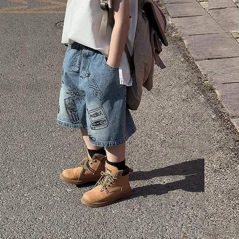 Jungen Sommer Dünne Lose Denim – Summer Clothing Drawing For Kids Bewertung und Preis