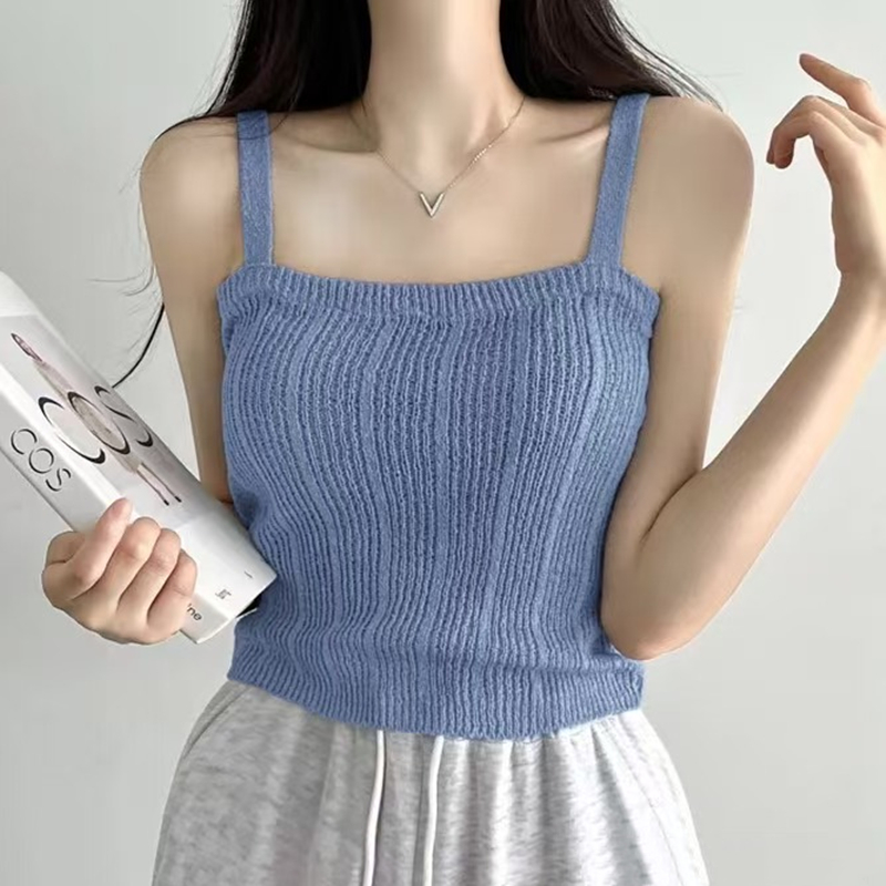 Gestricktes Cami-Top für Damen – Summer Clothing Teens Bewertung und Preis